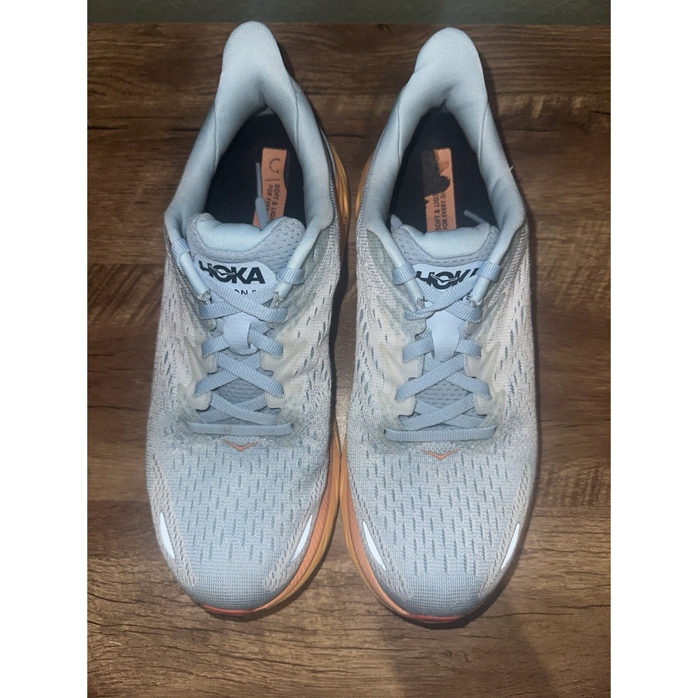 Hoka One One Clifton 8 1119394-SSIF Women's US 7.5B Running Shoes Blue Sneakers - Picture 7 of 9